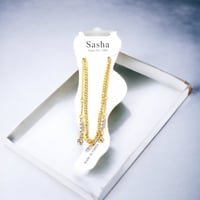 خلخال ذهبي لول ونجوم خلخال أنيق و ناعم خلخال رفيع...