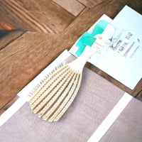 فرشة شعر فرشاة فك تشابك الشعر المجعد من شو واي، لف...