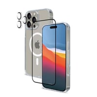 بكج حمايه ايفون 16 برو ماج سيف 3 في 1 شفاف من ارمو...