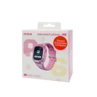 ساعة ميبرو P6 الذكية للأطفال بتقنية 4G LTE (وردي)