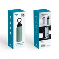 حافظة سوائل دريب ستانلس ستيل مقاومة للصداء مع ماج...