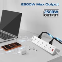 مشترك كهربائي بقدرة ‎2500W‎ مع ‎10‎ منافذ كهربائية...