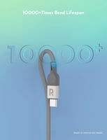 سلك راف باور تايب سي الى تايب سي مغناطيسي نايلون ب...