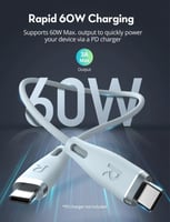 سلك راف باور تايب سي الى تايب سي نايلون بقوة 60 وا...