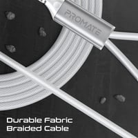 كابل شحن USB-C™ إلى USB-C مزدوج مضفر بالقماش، يقدم...