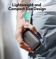 بطارية راف باور بقوة 20 واط بسعة 10000 ملي امبير م...