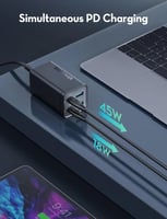 راف باور منصة شحن بقوة 65 واط و 4 منافذ شحن