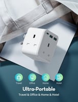 شاحن جداري راف باور بايونير 3 مداخل طاقه ثلاثيه مع...