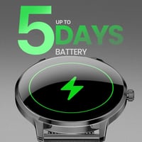 ساعة ذكية تجمع بين التصميم المعدني الأنيق والتقنيا...