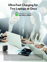 راف باور - شاحن متعدد للسفر بقوة 200 واط بمنفذ يو...