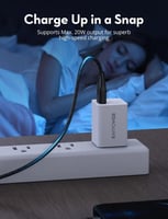 سلك شحن نايلون راف باور من USB-A إلى لايتنينق 3 مت...