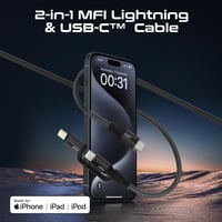 أحدث وأقوى كيبل شحن عالي السرعة لجميع الأجهزة بطول...