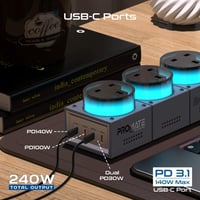 محطة الشحن المتعددة 7 في 1 توفر طاقة شحن 240 واط ب...