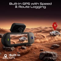كاميرا سيارة ثلاثية العدسات بدقة ‎4K‎ لتصوير أمامي...
