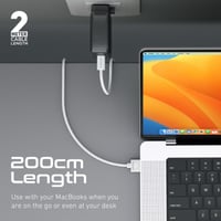 كابل شحن USB-C إلى ماج سيف 3 بقوة شد عالية 140 واط...