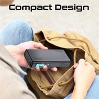 بطارية متنقلة بقدرة 20000 مللي أمبير وقوة 130 واط...