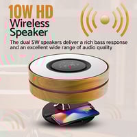 مكبر صوت بلوتوث 3 في 1 بتصميم معاصر بقوة 10 واط، ي...