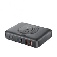 محطة شحن 7 في 1 GaNFast™ بقدرة 100 واط وشاحن لاسلك...