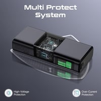 بطارية متنقلة بقدرة 20000 مللي أمبير وقوة 130 واط...