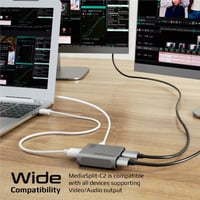 أفضل مقسم HDMI بمخرج مزدوج بدقة عالية الوضوح 4K لن...