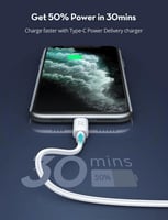 سلك راف باور تايب سي الى لايتنينق بطول 1 متر - ابي...