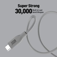 كابل طول واحد متر USB CC من السيليكون SLIP 60 رصاص...