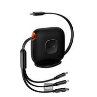 منصة بيسوس قابل للسحب 3 في 1 كيبل شحن سريع 100 واط...