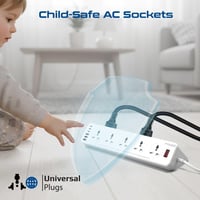 مشترك كهربائي بقدرة ‎2500W‎ مع ‎10‎ منافذ كهربائية...