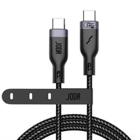 كابل طول واحد متر USB CC مضفر من النايلون FIBER 24...