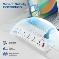 مشترك كهربائي بقدرة ‎2500W‎ مع ‎10‎ منافذ كهربائية...