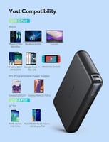 بطارية راف باور 30000 ملي امبير بمنفذ USB ومنفذ تا...