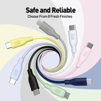 كابل طول واحد متر USB CC من السيليكون SLIP 60 رصاص...