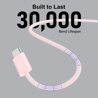 جودا - كيبل شحن نايلون بقوة 60 واط تايب سي الى تاي...