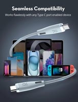 سلك راف باور تايب سي الى تايب سي نايلون بقوة 60 وا...