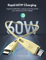 سلك راف باور نايلون بقوة 60 واط تايب سي الى تايب س...