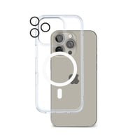 بكج حمايه ايفون 16 برو (((ماج سيف ابيض)) 3 في 1 مل...