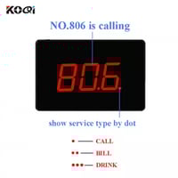 شاشه استدعاء النادل للزبائن