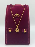 طقم ذهب عيار 21