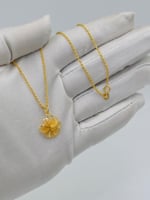 عقد وردة ذهب عيار 21