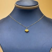 عقد قلب ذهب عيار 18