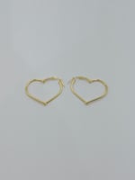 حلق قلب ذهب عيار 18