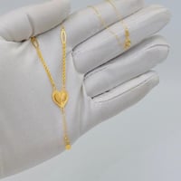 عقد قلب ذهب عيار 21