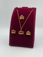 طقم تاج ذهب عيار 21