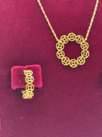 طقم ذهب عيار 18