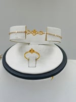 طقم شبكة تصميم عالمي ذهب عيار 21