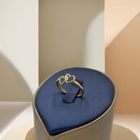 خاتم قلب ذهب عيار 18