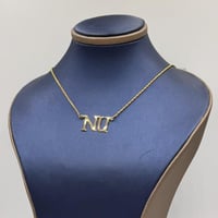 عقد اسم ذهب عيار 18