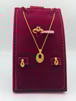 طقم ذهب عيار 21