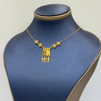 عقد رمش العروس ذهب عيار 21