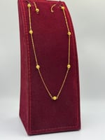 عقد كرات ذهب عيار 21